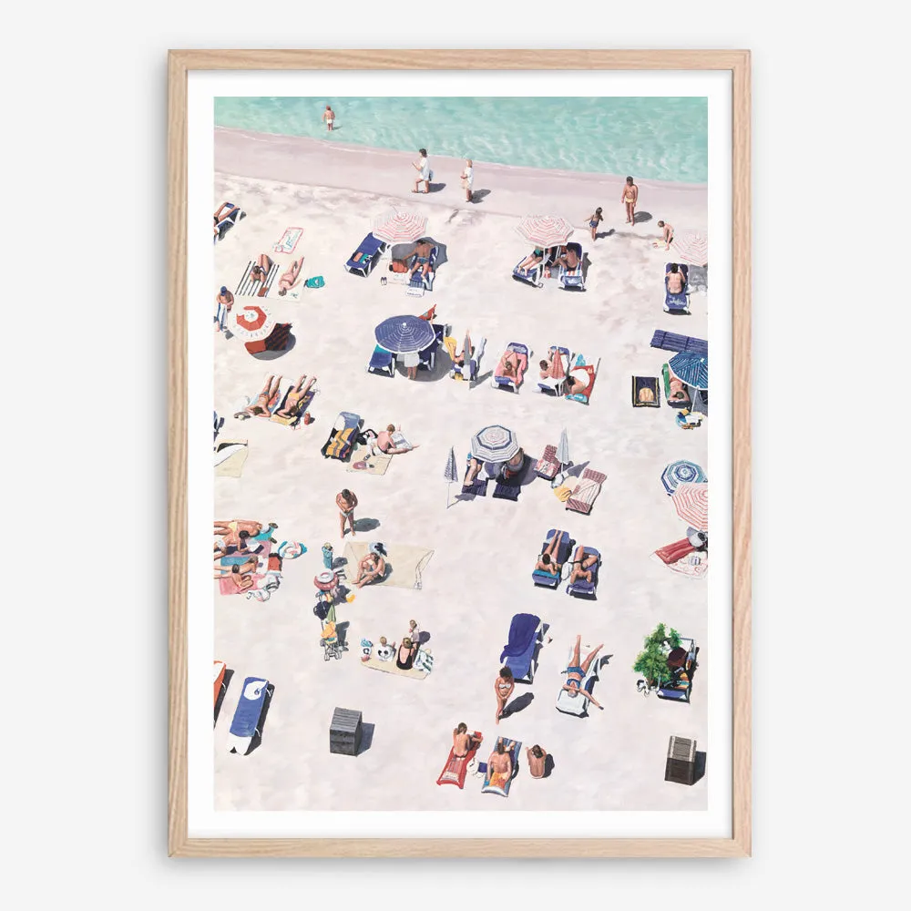 Beach Bathers Art Print