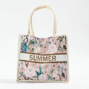 Floral Tote Bag - Peony