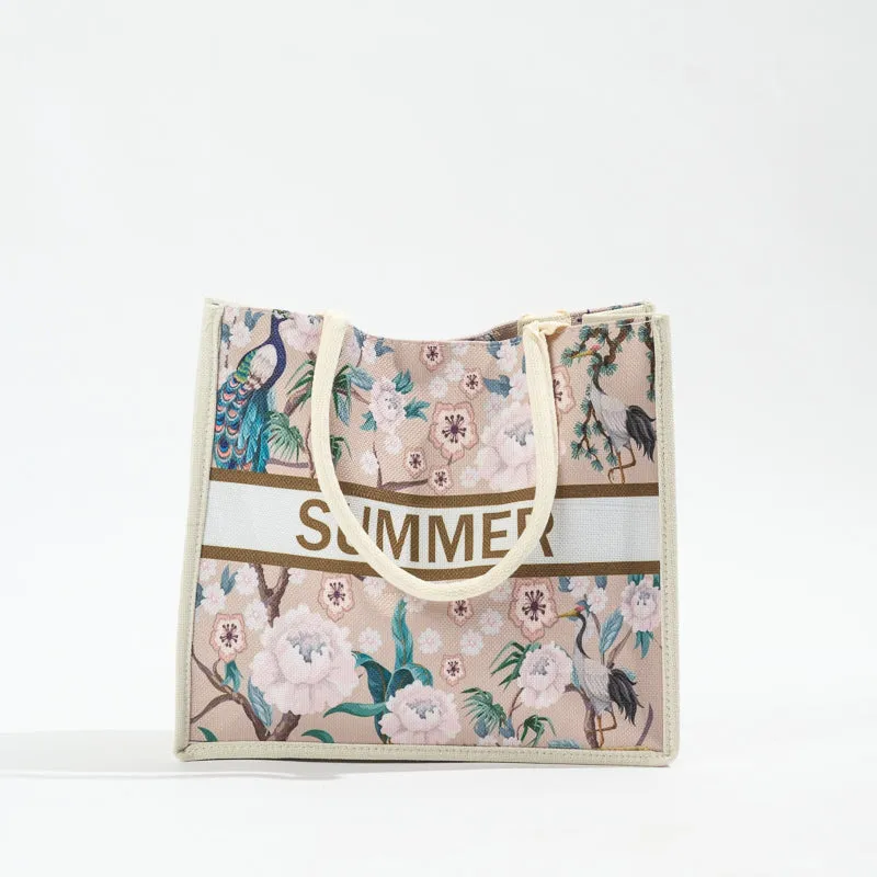 Floral Tote Bag - Peony