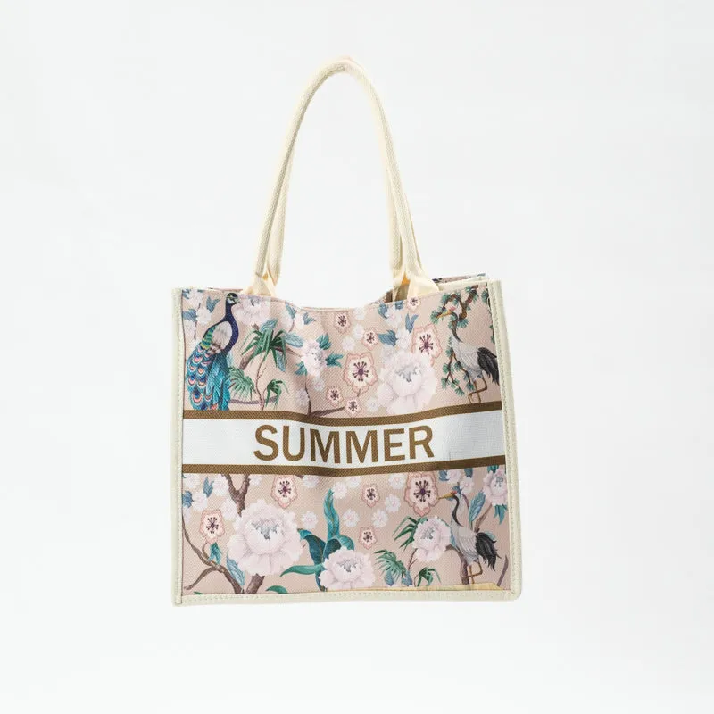 Floral Tote Bag - Peony