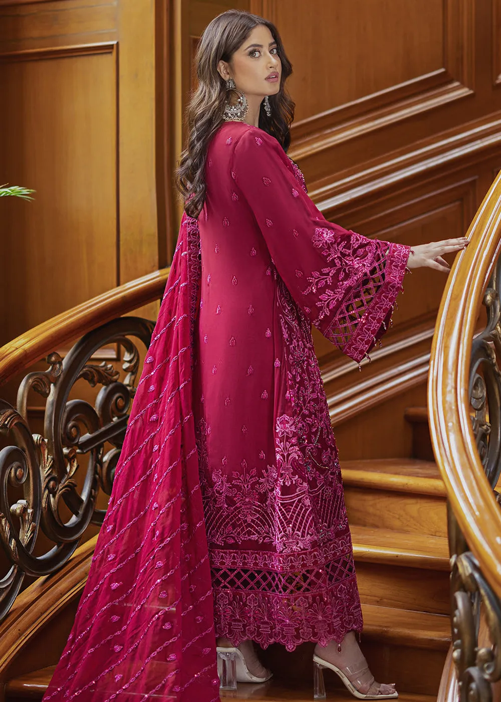 Ishq Aatish Luxury Chiffon '23 by Emaan Adeel | MAISHA