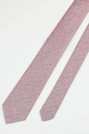 Pink Silk Texture Tie