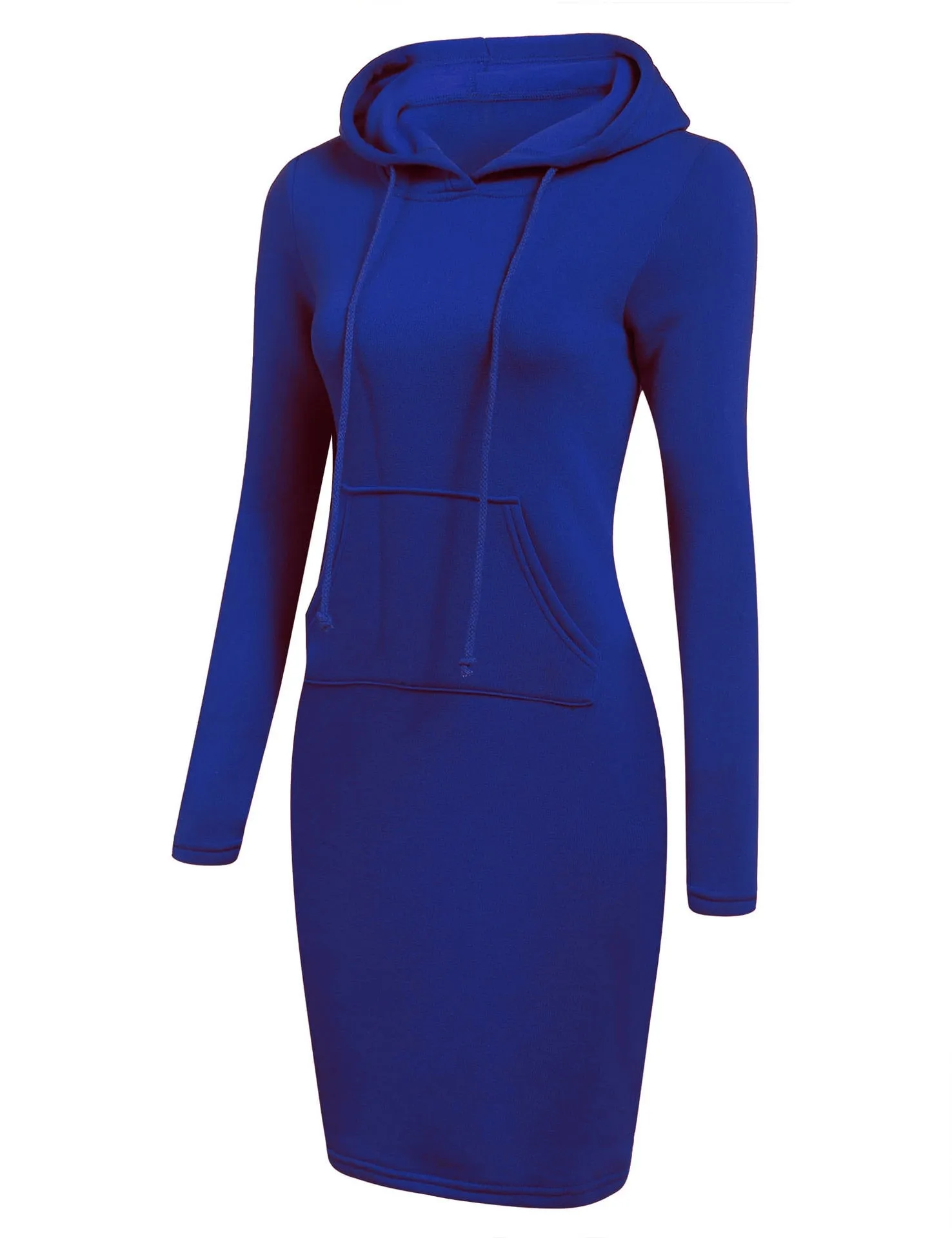 Pre Order:  Kangaroo Pocket Hooded Midi Dress