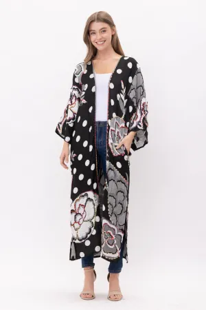 RAJ NADIA THICK STITCH EMBROIDERED DUSTER