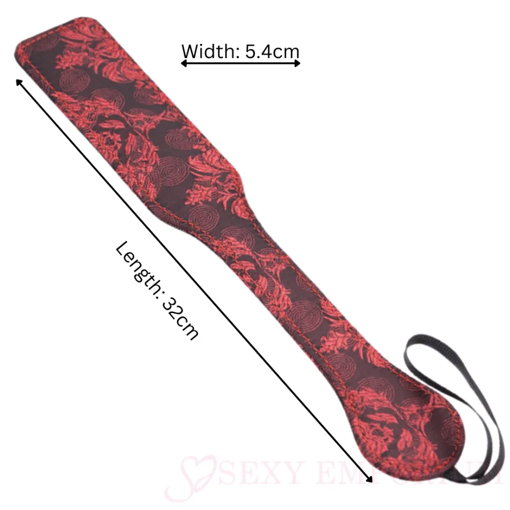 Red Satin Spanking Paddles