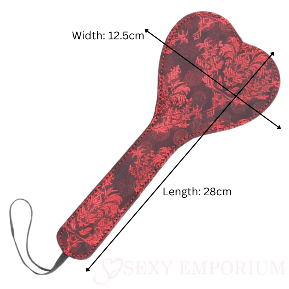 Red Satin Spanking Paddles