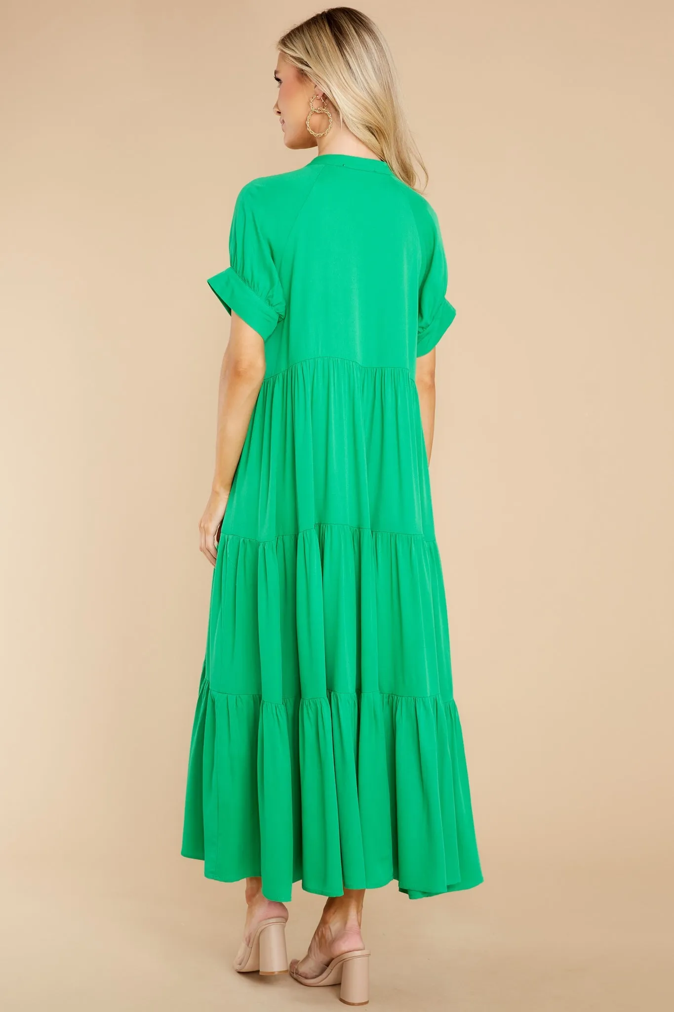 Saving My Love Green Maxi Dress