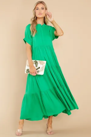 Saving My Love Green Maxi Dress