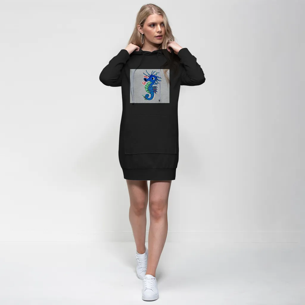 Seahorse Premium Adult Hoodie Dress