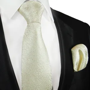 Taupe Wedding Silk Tie Set by Paul Malone