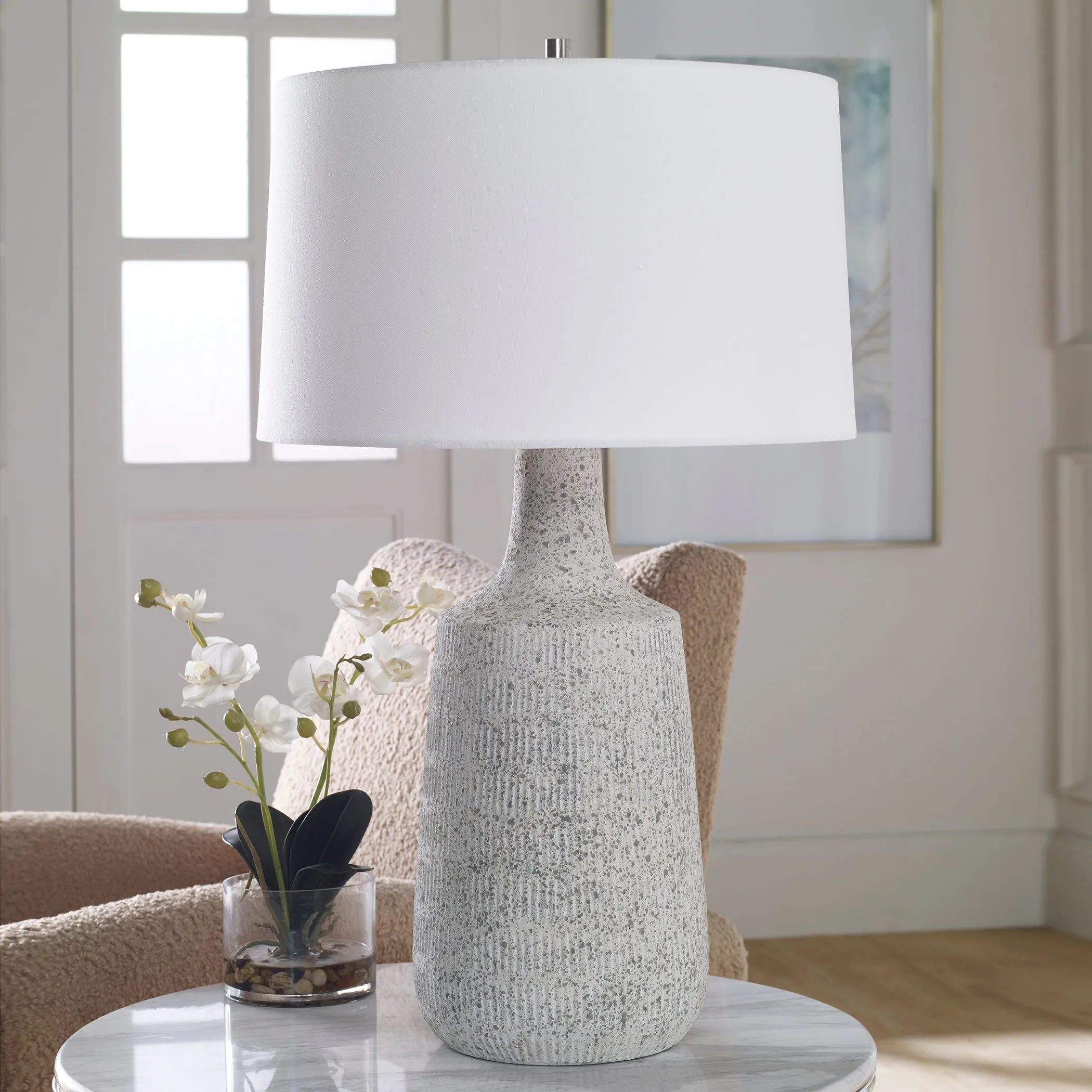 Uttermost Scouts White Table Lamp