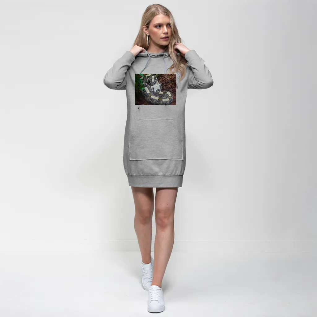 White Snake Premium Adult Hoodie Dress