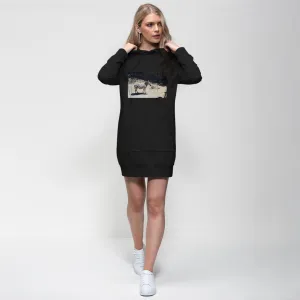 Zebra Premium Adult Hoodie Dress